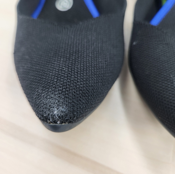 Rothy's Womens The Point Black Pointed Toe Ballet Flats sz W8.5 - Picture 8 of 13